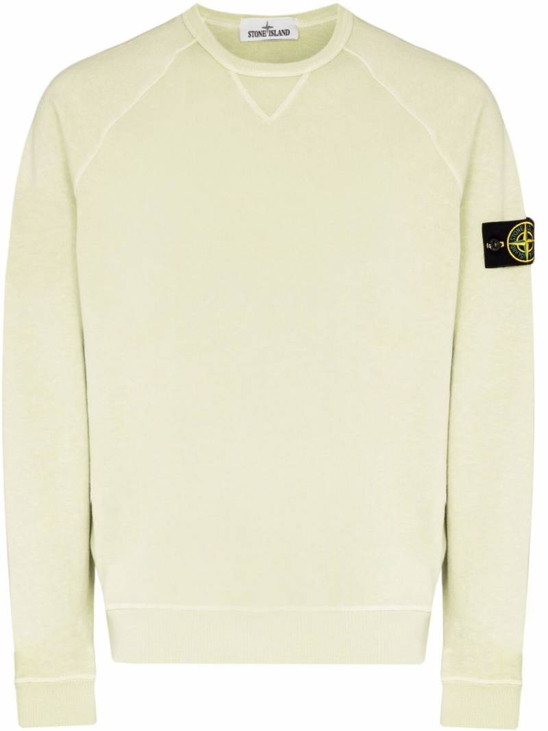 Stone Island Compass-patch raglan-sleeve sweatshirt - Green von Stone Island