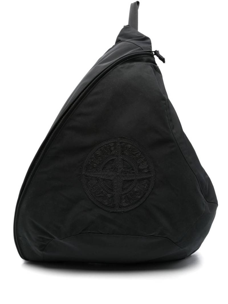 Stone Island Compass-patch sling backpack - Black von Stone Island