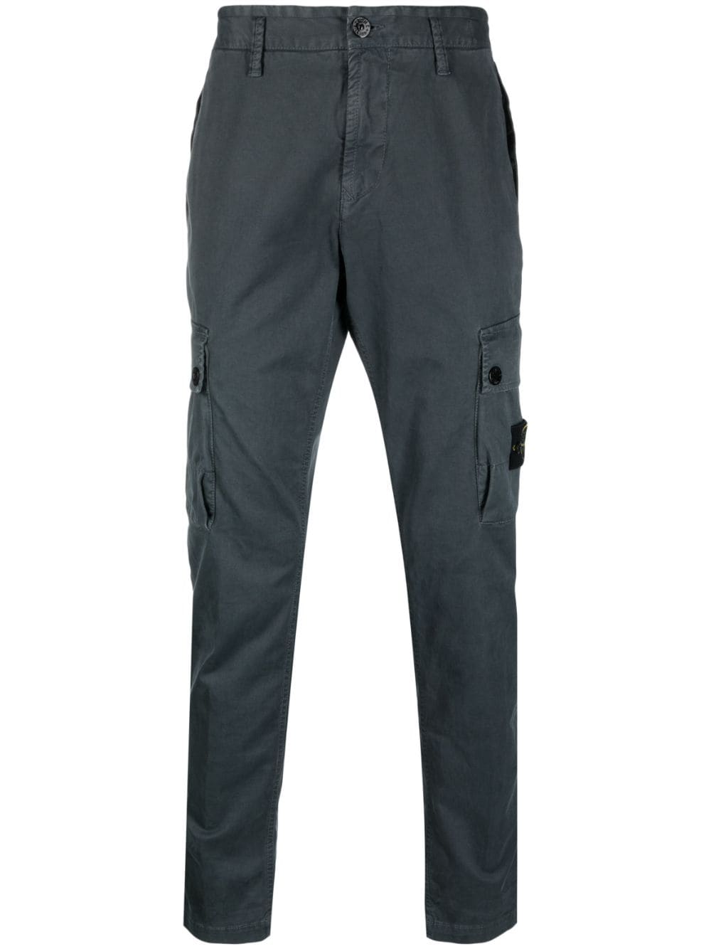 Stone Island Compass-patch straight-leg trousers - Grey von Stone Island