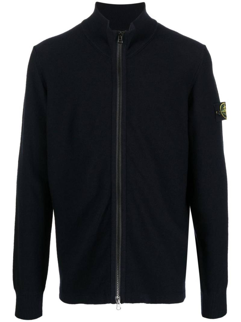 Stone Island Compass-patch zip jumper - Blue von Stone Island