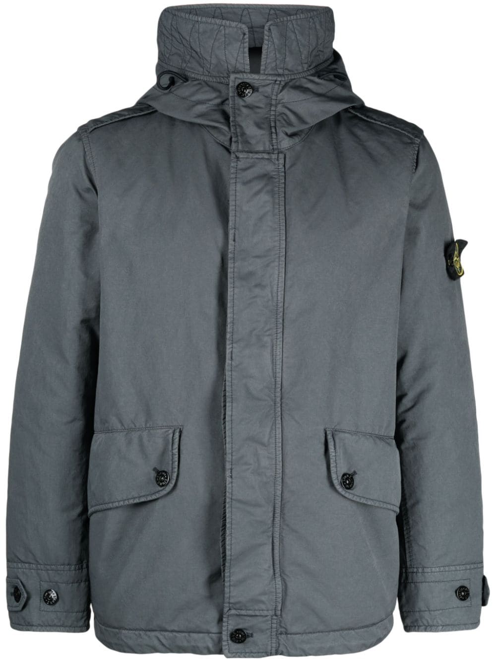 Stone Island David TC Compass logo-patch jacket - Grey von Stone Island