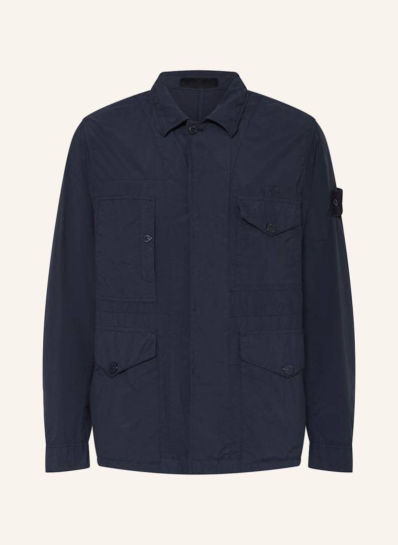 Stone Island Fieldjacket Ghost blau von Stone Island