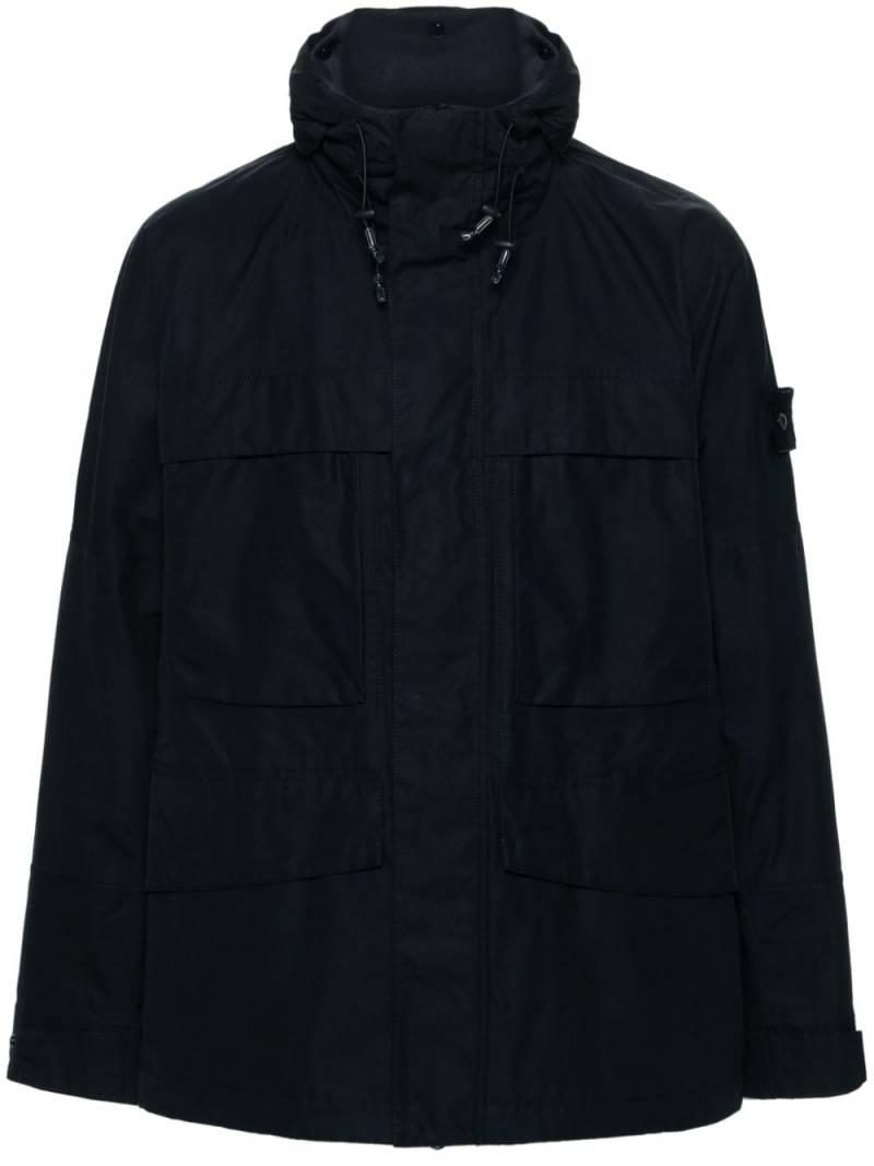 Stone Island Ghost O-Ventile military jacket - Blue von Stone Island