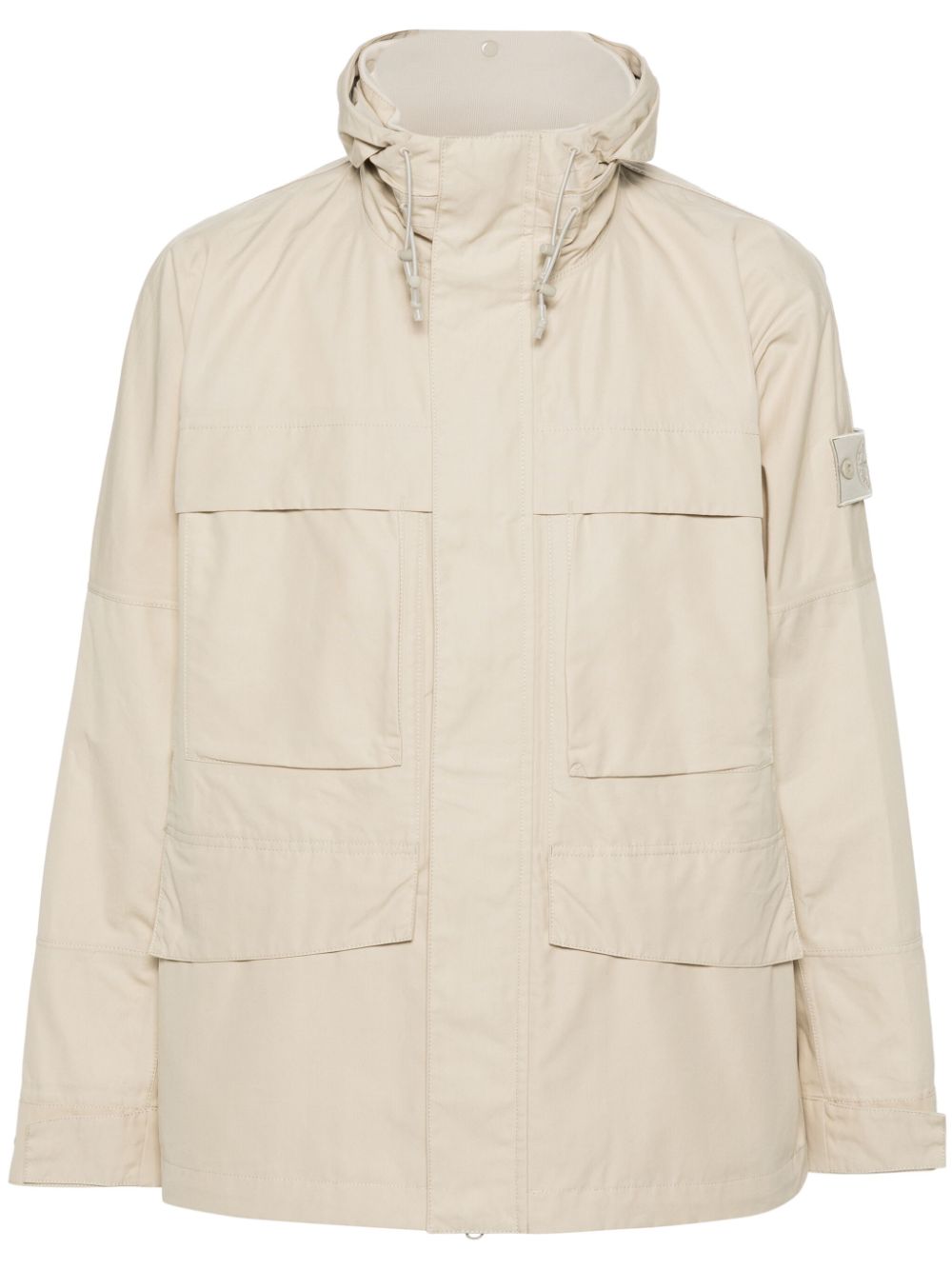 Stone Island Ghost O-Ventile military jacket - Neutrals von Stone Island