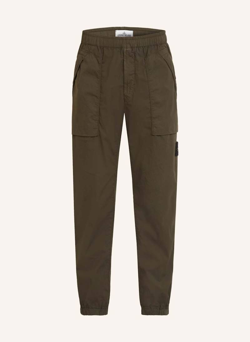 Stone Island Hose Paracadute Im Jogging-Stil Extra Slim Fit gruen von Stone Island