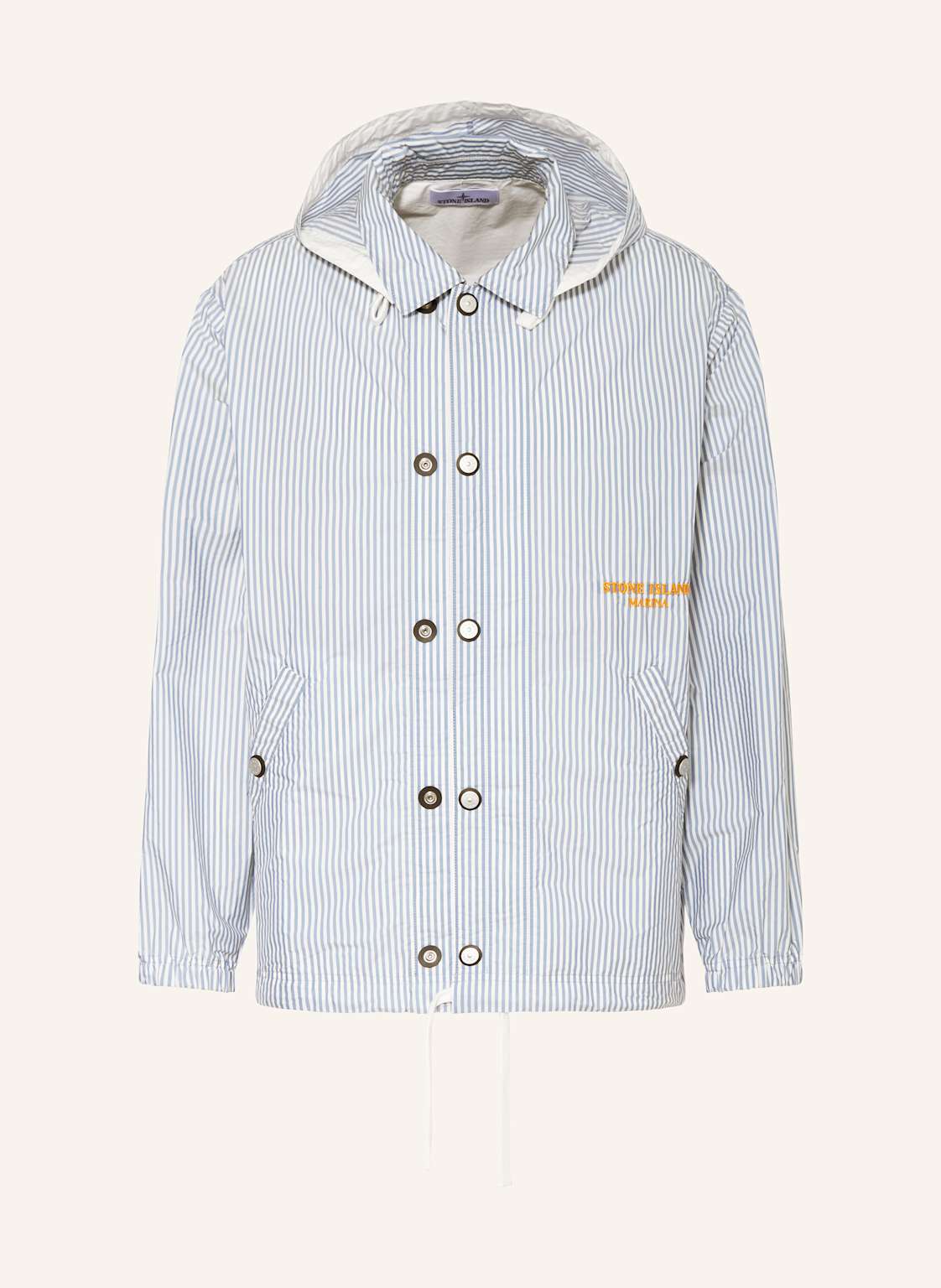 Stone Island Jacke Marina Mit Abnehmbarer Kapuze blau Stone Island Jacke Marina Mit Abnehmbarer Kapuze blau von Stone Island
