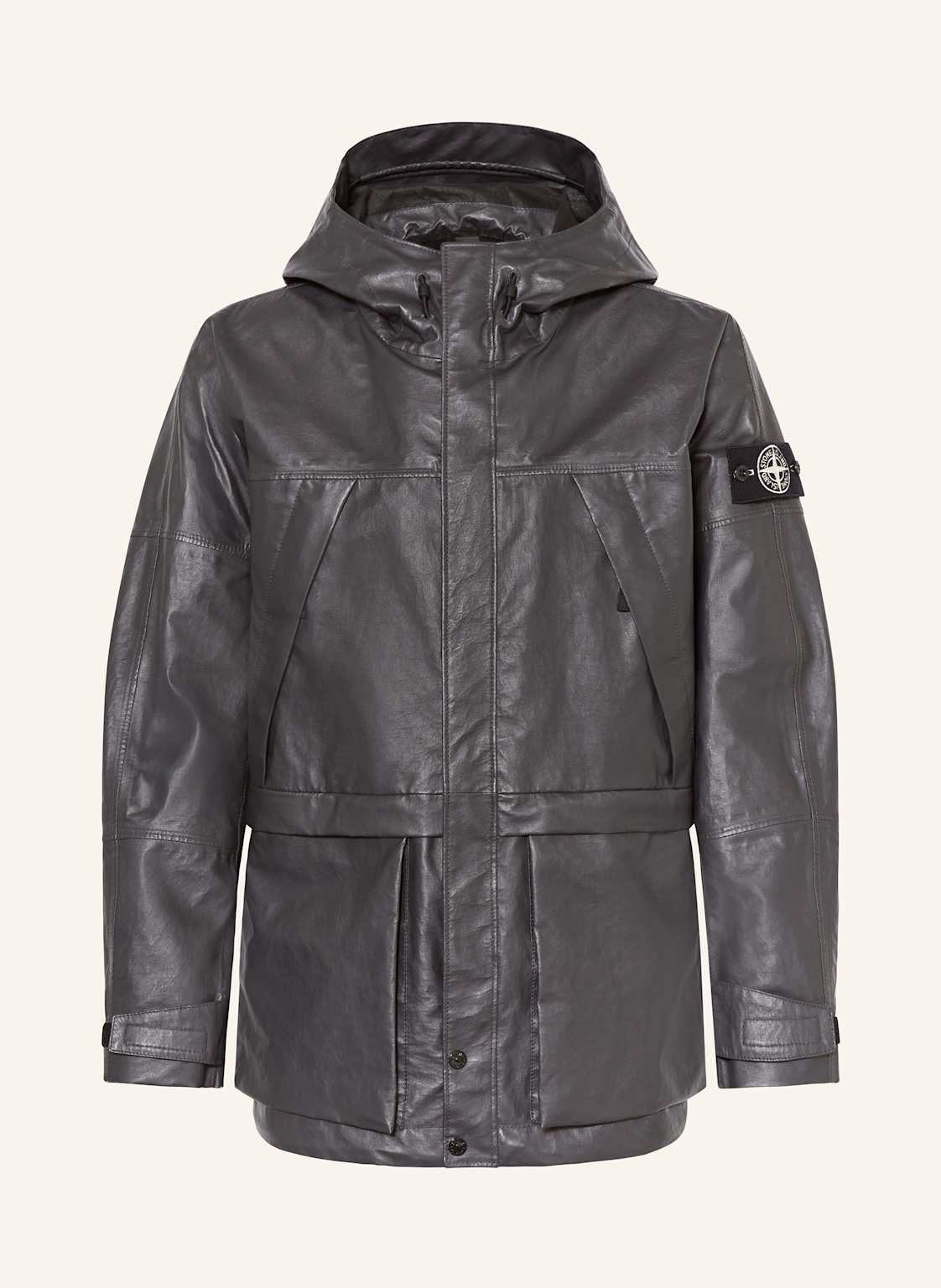 Stone Island Lederjacke schwarz von Stone Island