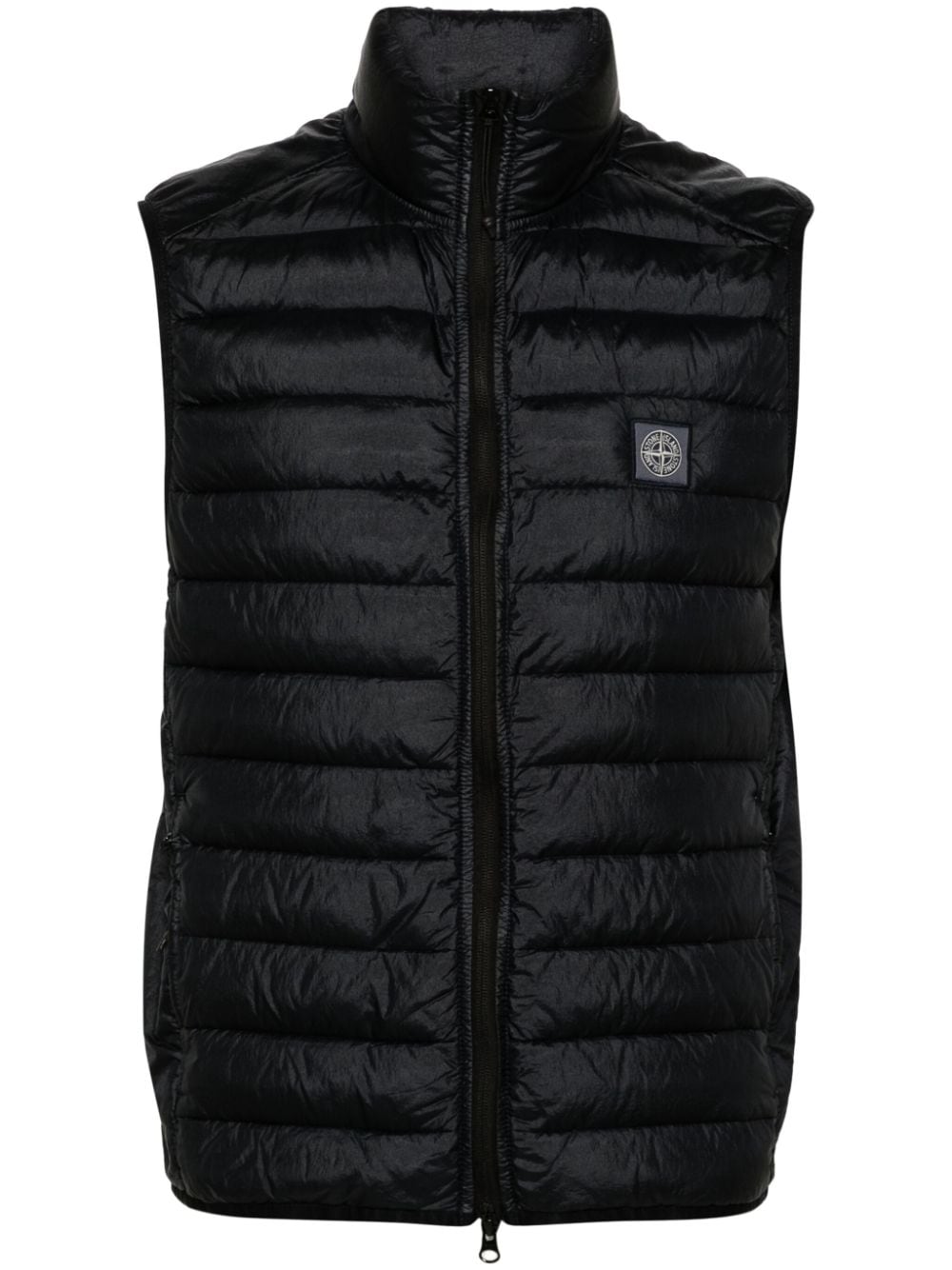 Stone Island Loom Woven Chambers down gilet - Blue von Stone Island