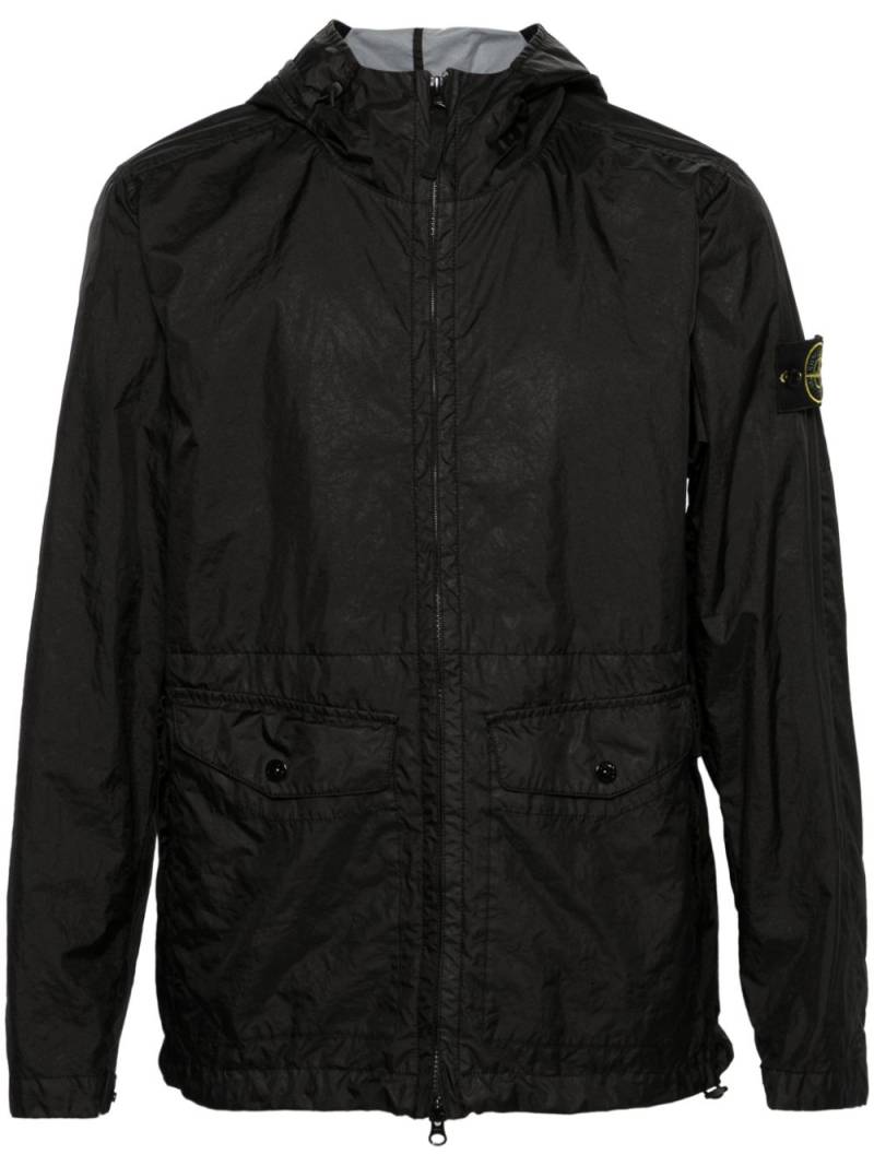 Stone Island Membrana 3L TC hooded windbreaker jacket - Black von Stone Island