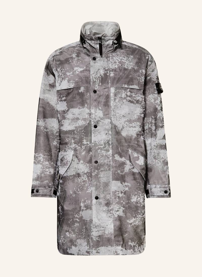 Stone Island Mesh-Mantel grau von Stone Island