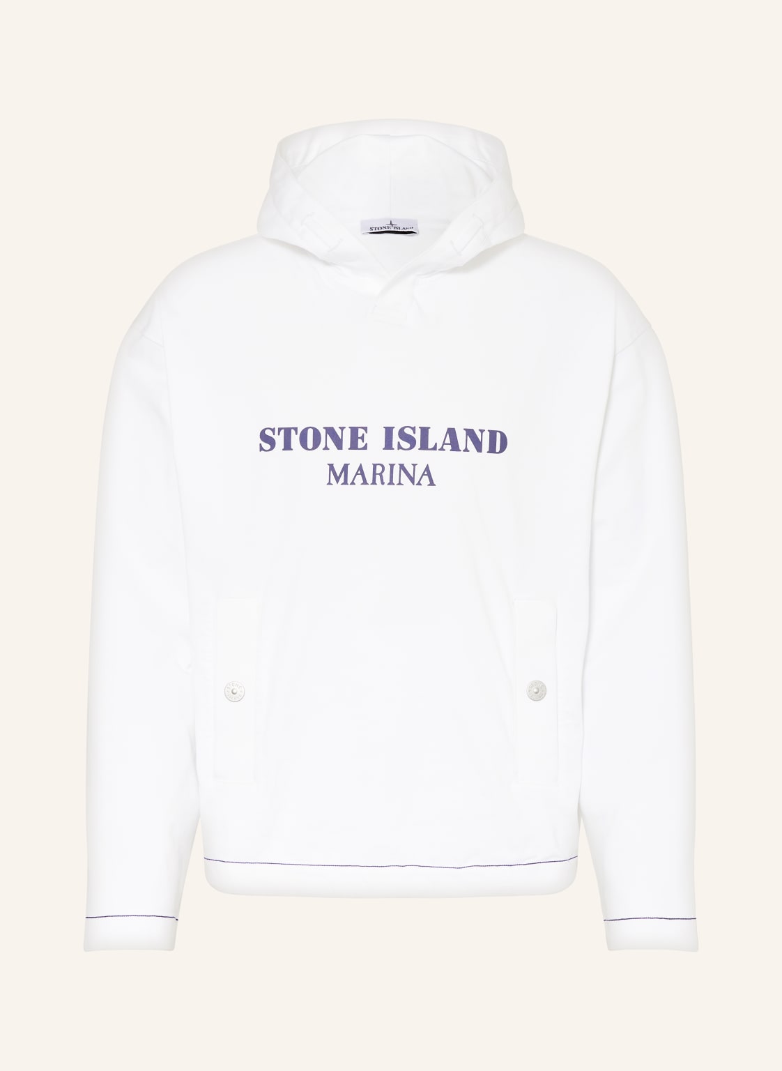 Stone Island Oversized-Hoodie Marina weiss von Stone Island