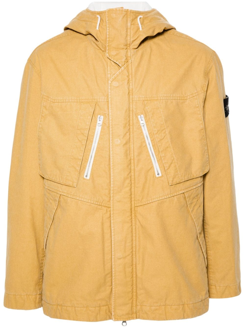 Stone Island Panama hooded jacket - Brown von Stone Island