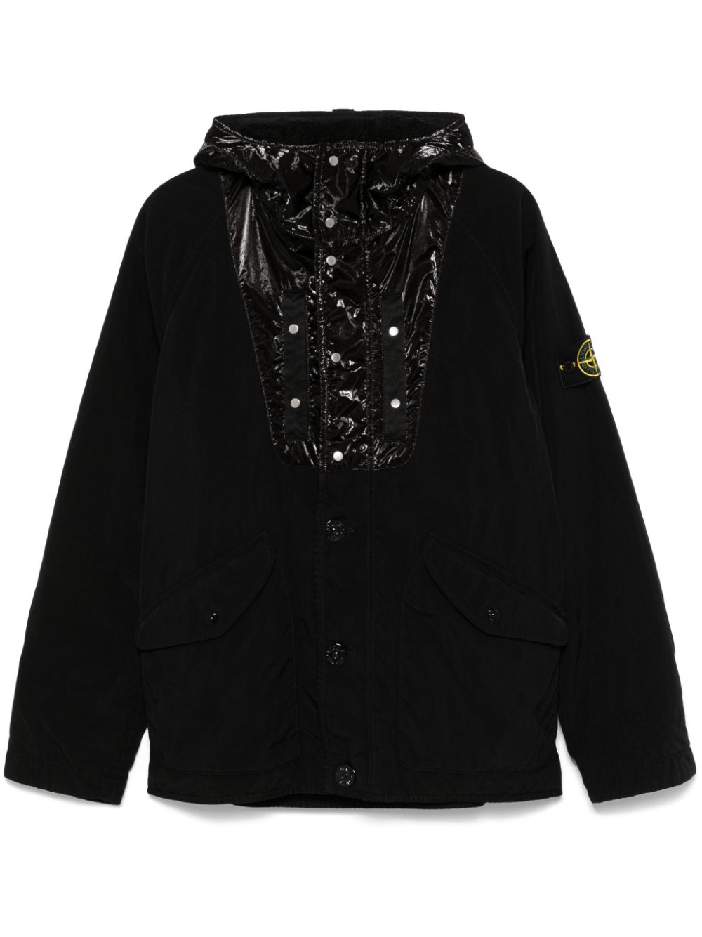 Stone Island Panama-weave jacket - Black von Stone Island