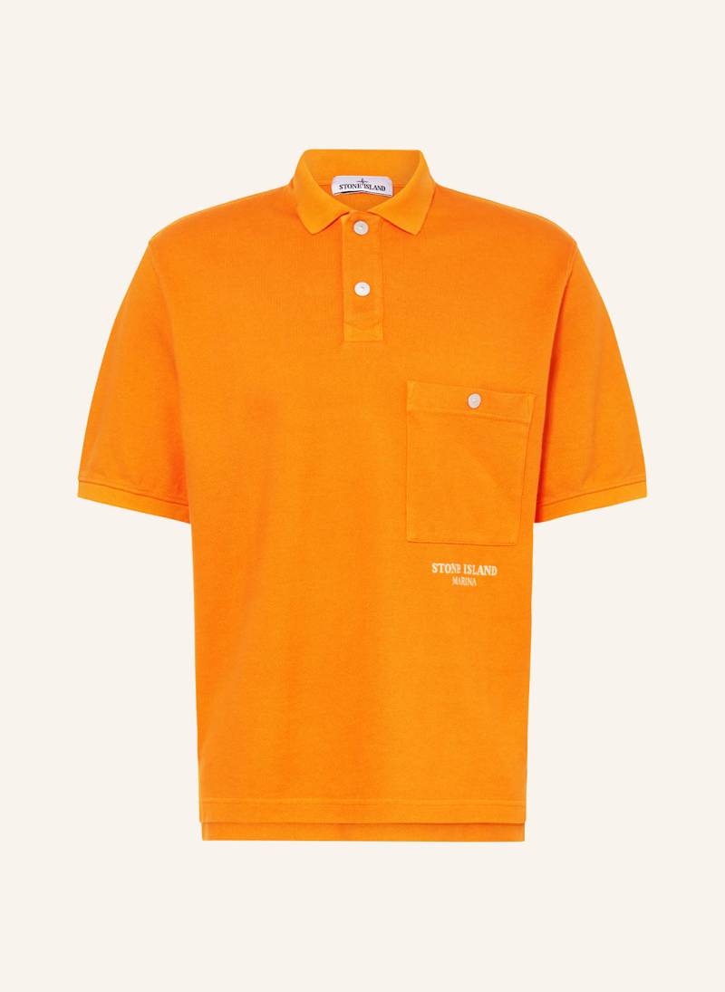Stone Island Piqué-Poloshirt Marina orange von Stone Island