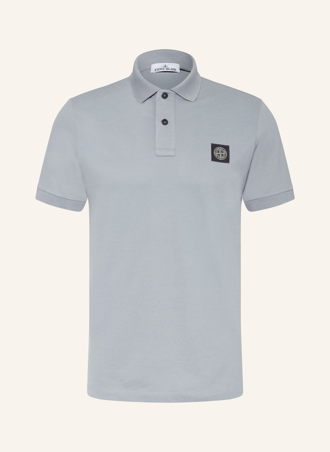 Stone Island Piqué-Poloshirt Regular Fit grau von Stone Island