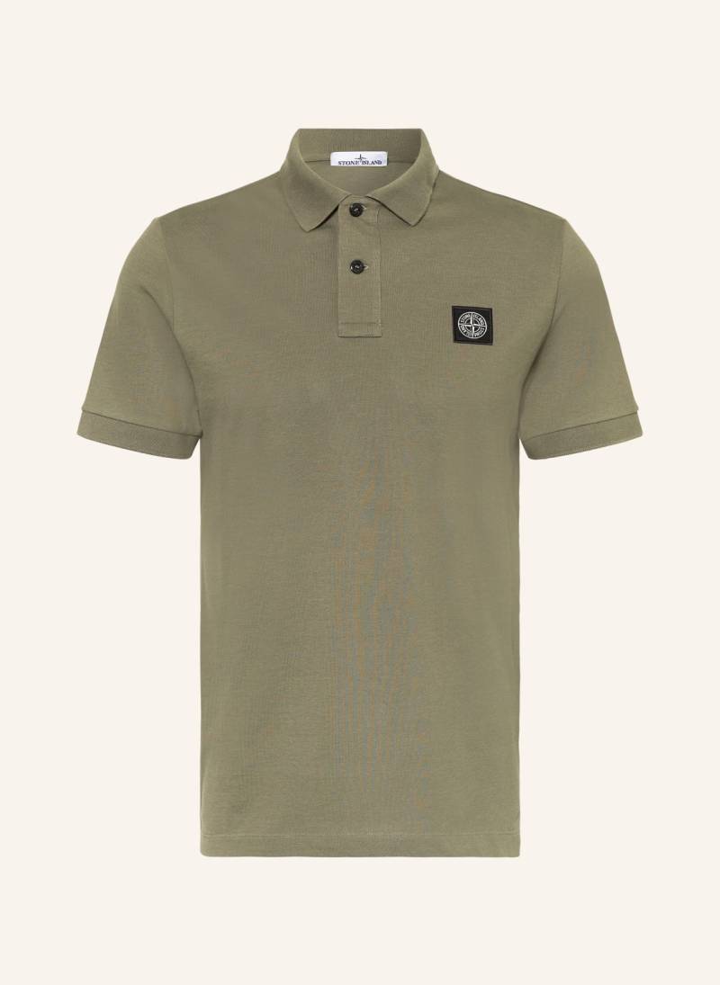 Stone Island Piqué-Poloshirt Regular Fit gruen von Stone Island