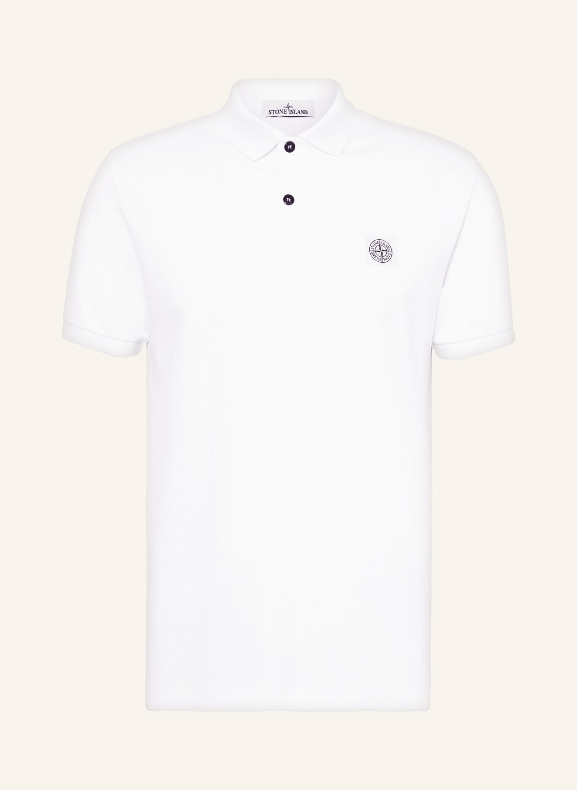 Stone Island Piqué-Poloshirt Regular Fit weiss von Stone Island