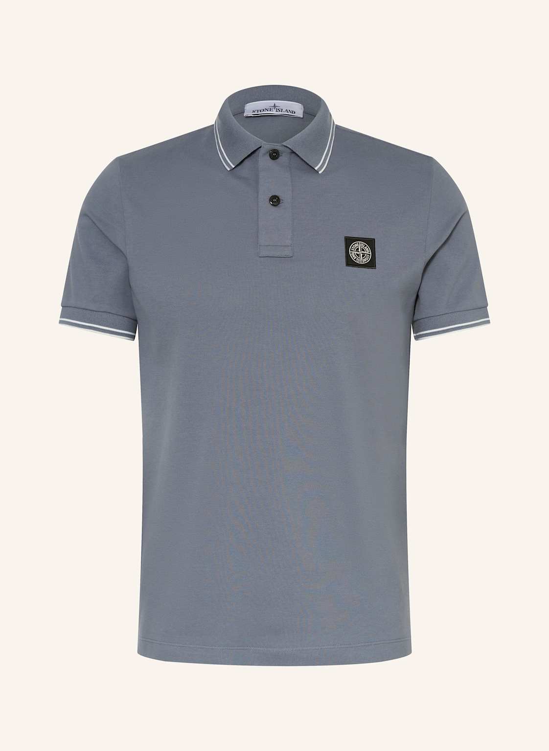 Stone Island Piqué-Poloshirt Slim Fit blau von Stone Island