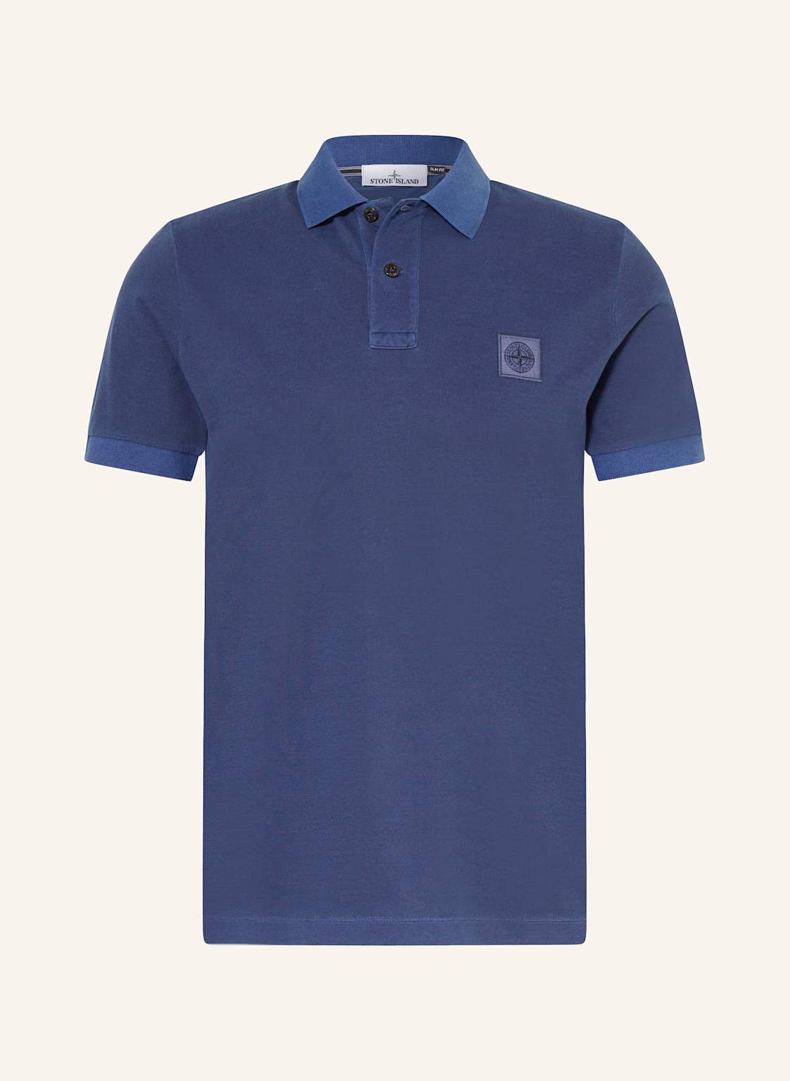 Stone Island Piqué-Poloshirt Slim Fit blau von Stone Island