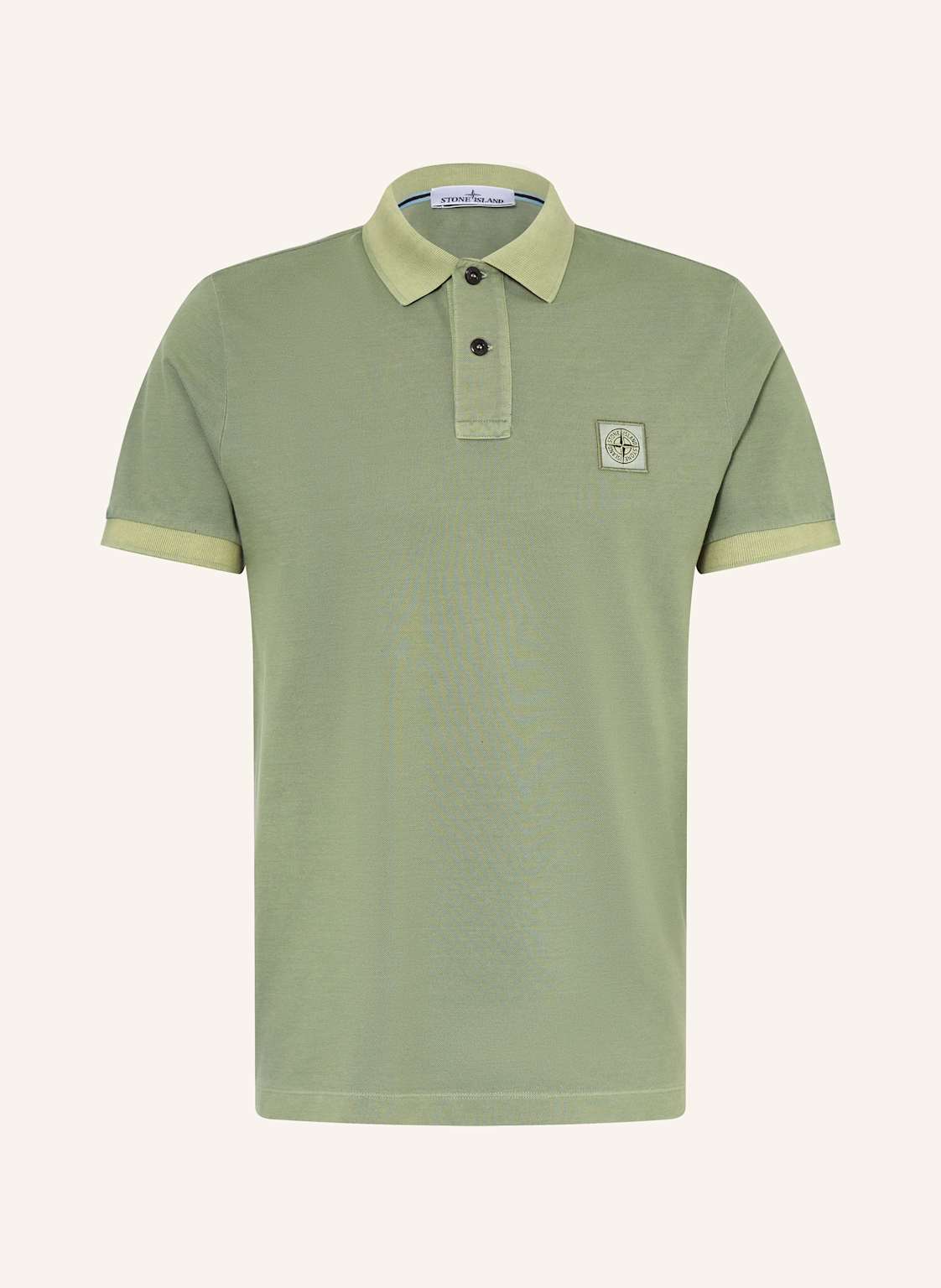 Stone Island Piqué-Poloshirt Slim Fit gruen von Stone Island