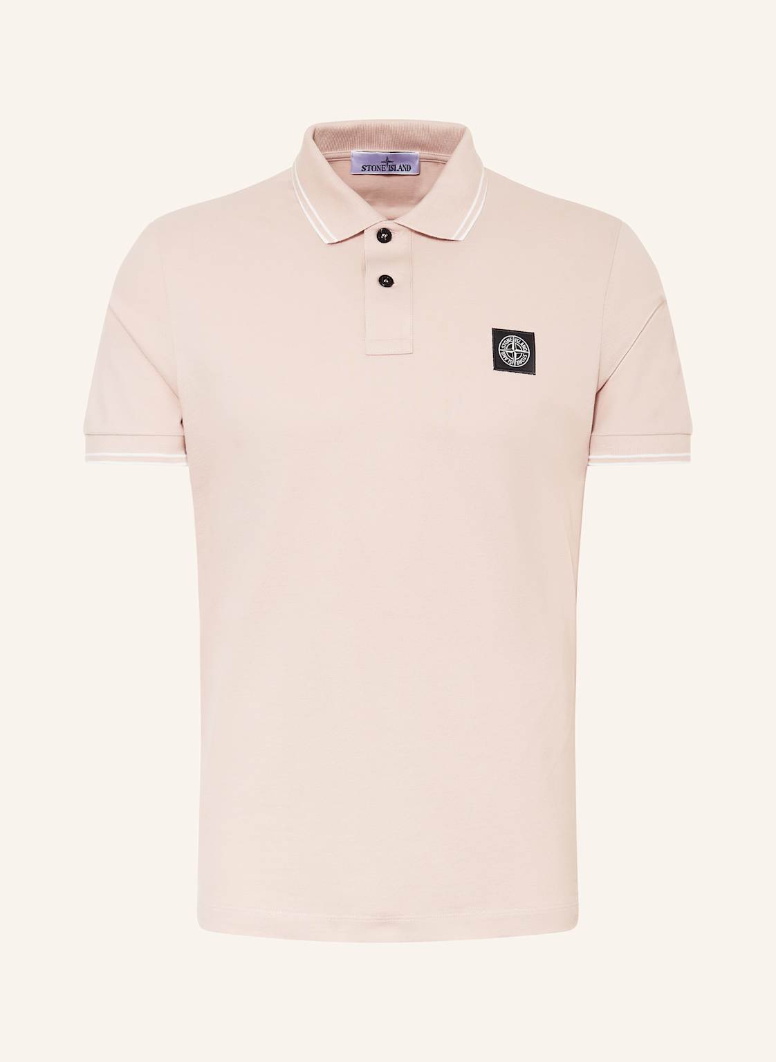 Stone Island Piqué-Poloshirt Slim Fit rosa von Stone Island