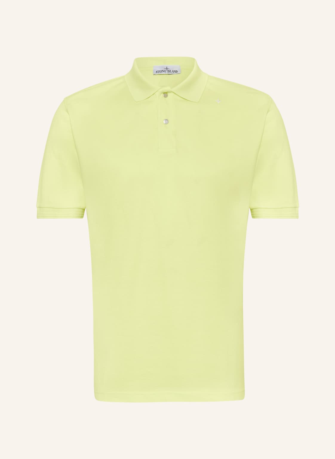 Stone Island Piqué-Poloshirt Stellina gelb von Stone Island