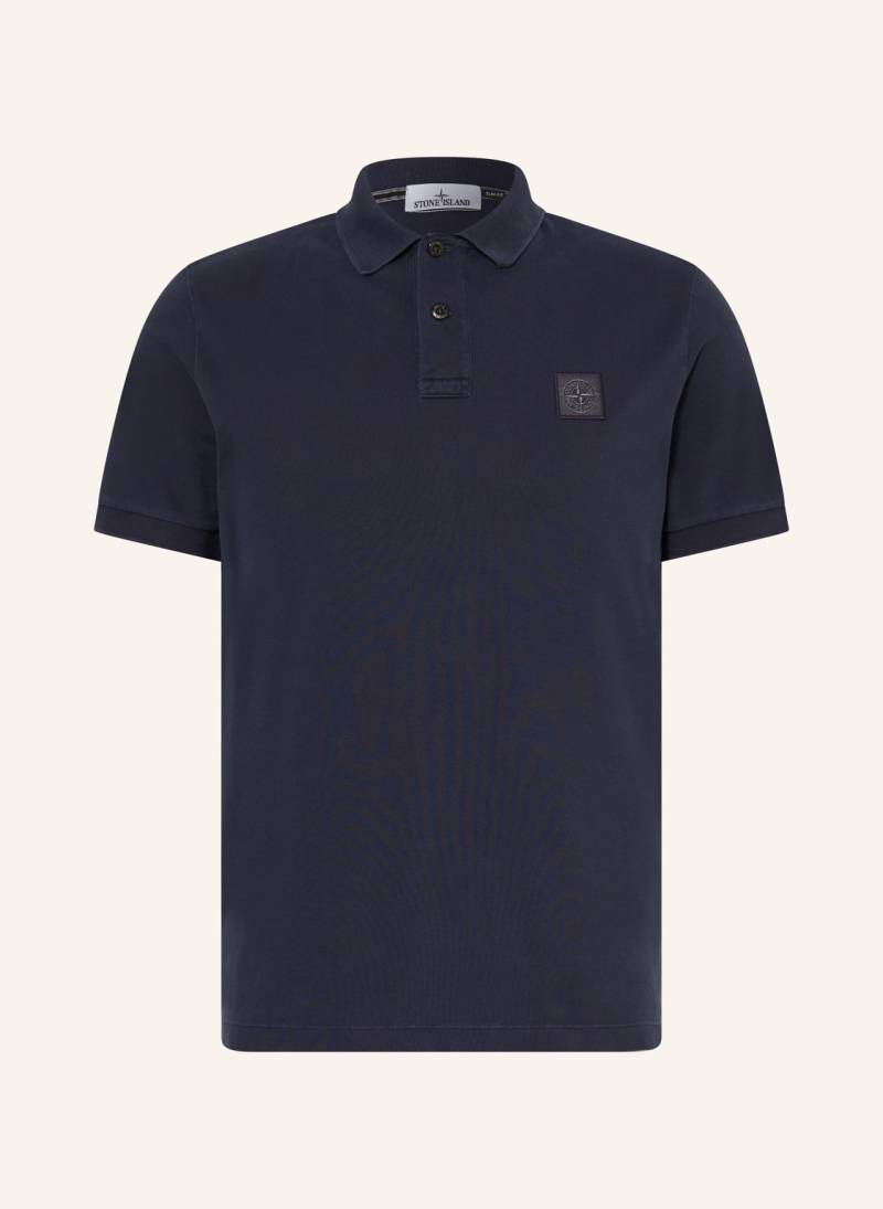 Stone Island Piqué-Poloshirt blau von Stone Island