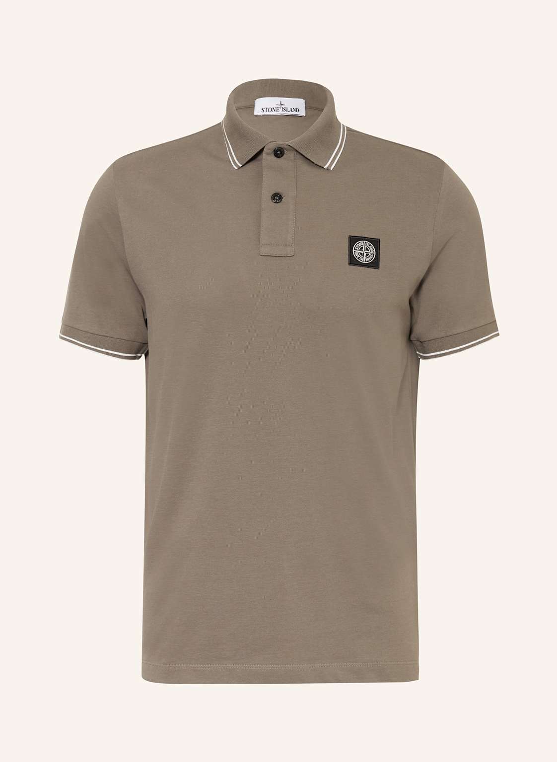 Stone Island Piqué-Poloshirt braun von Stone Island