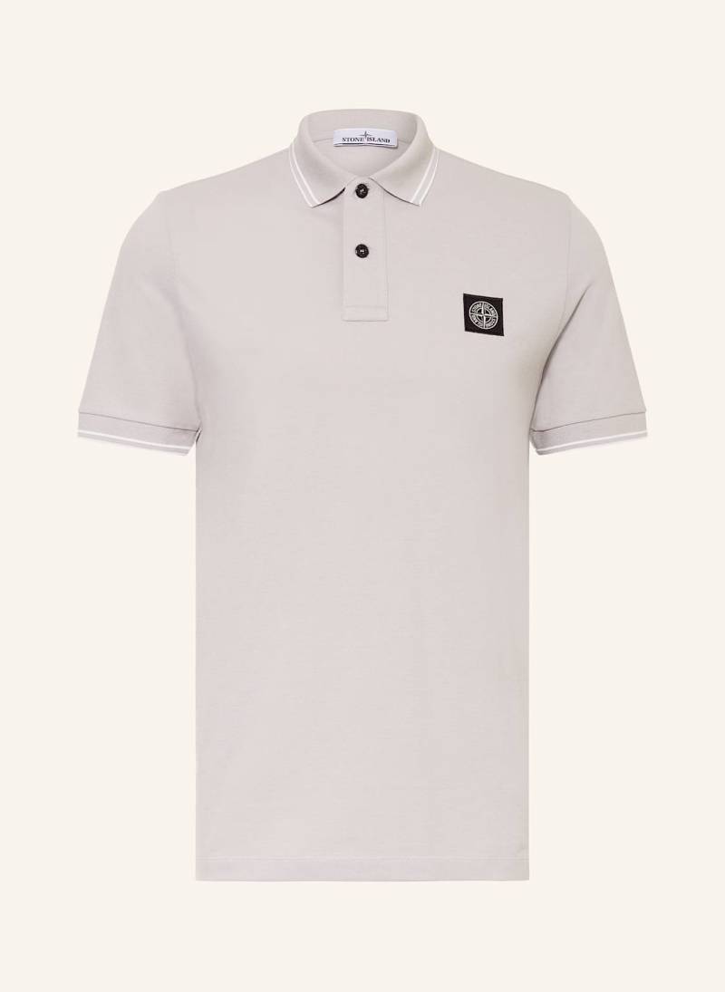 Stone Island Piqué-Poloshirt grau von Stone Island