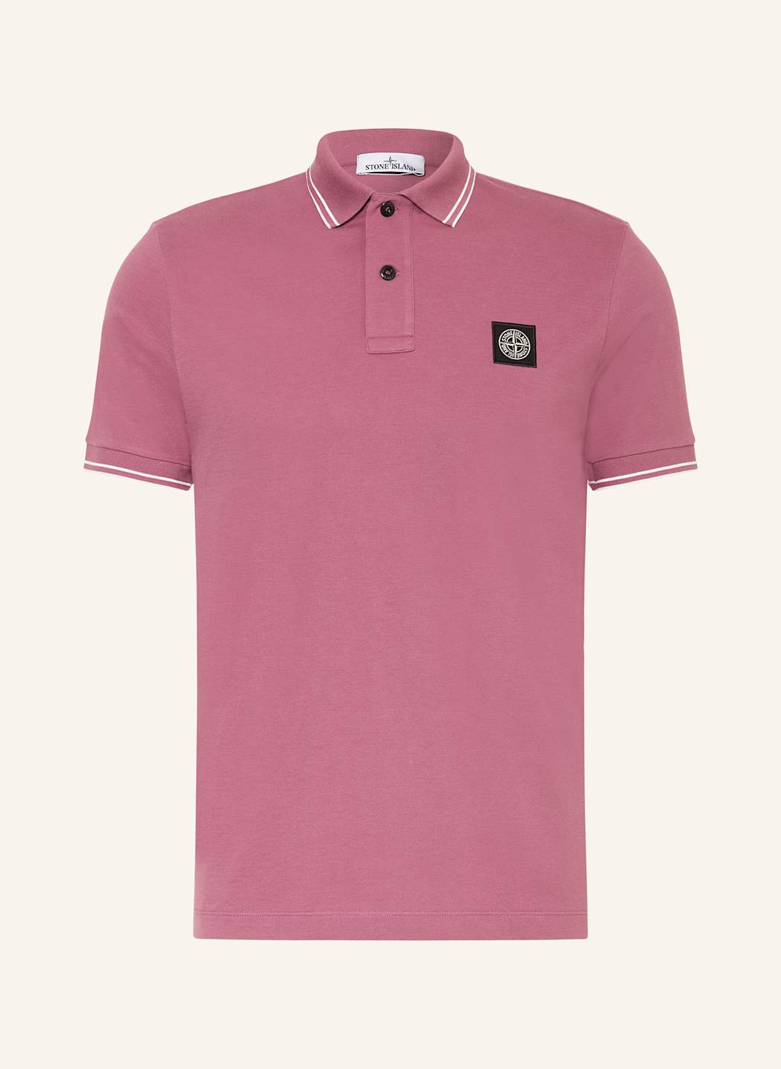 Stone Island Piqué-Poloshirt rosa von Stone Island