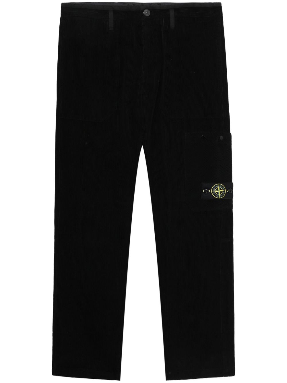 Stone Island corduroy trousers - Black von Stone Island