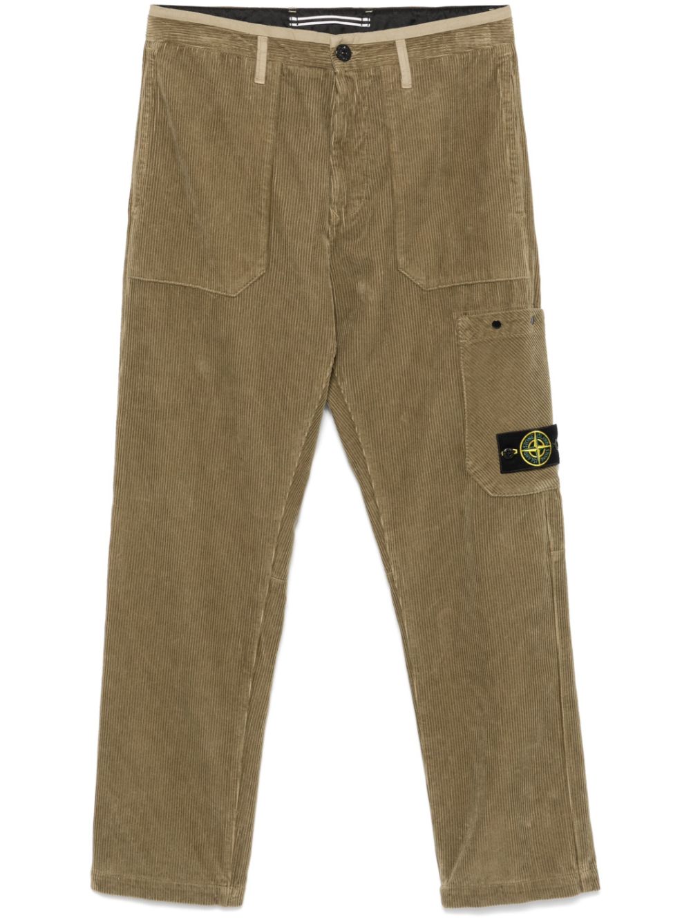 Stone Island corduroy trousers - Green von Stone Island