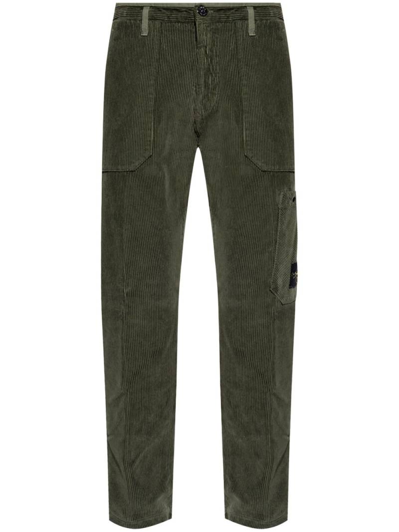 Stone Island corduroy trousers - Green von Stone Island