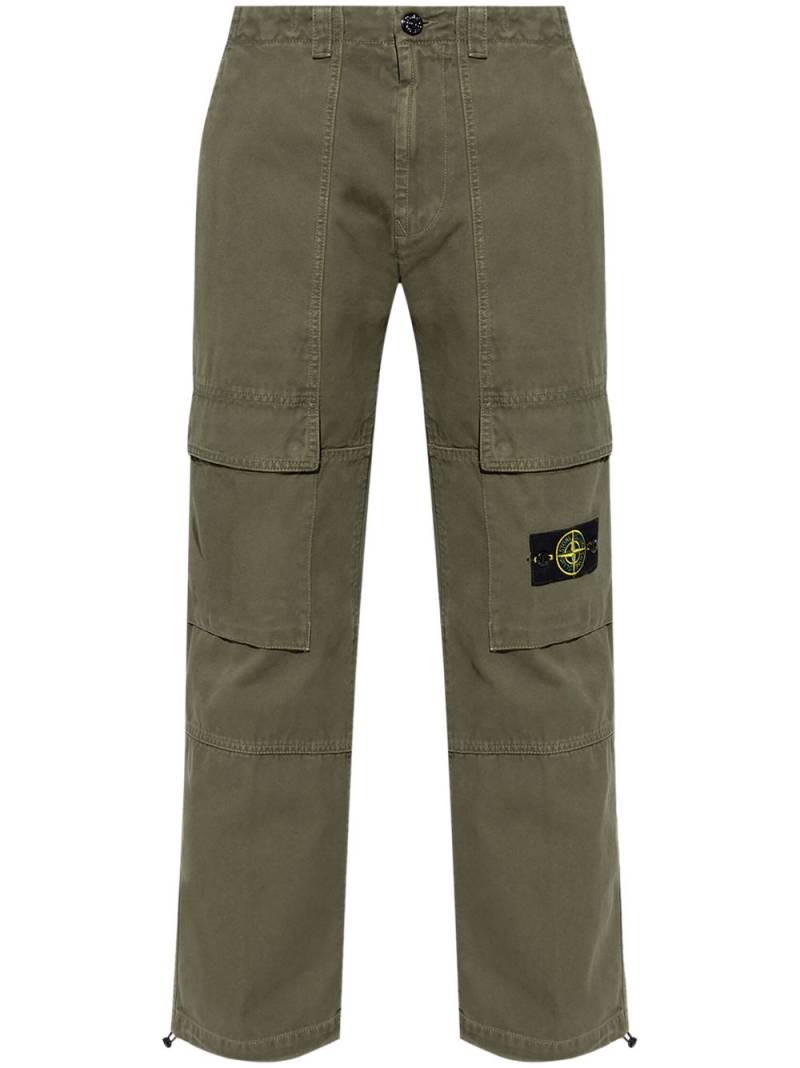 Stone Island cotton cargo trousers - Green von Stone Island