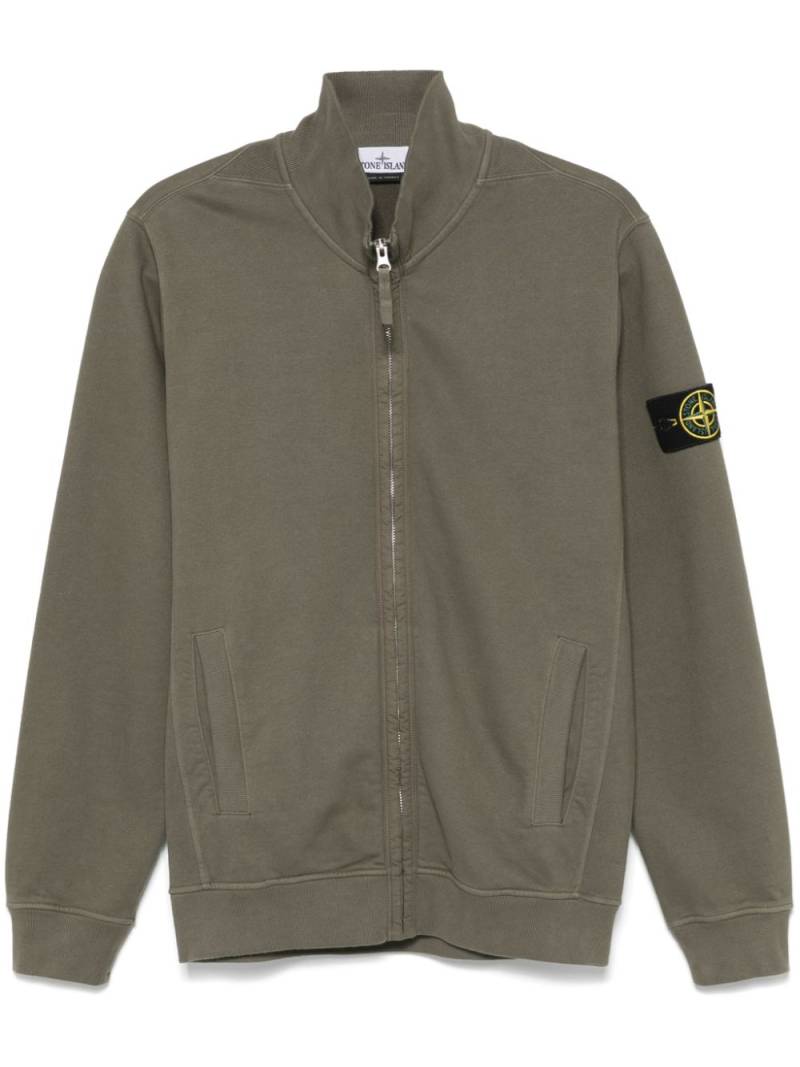 Stone Island cotton fleece-jersey sweatshirt - Green von Stone Island