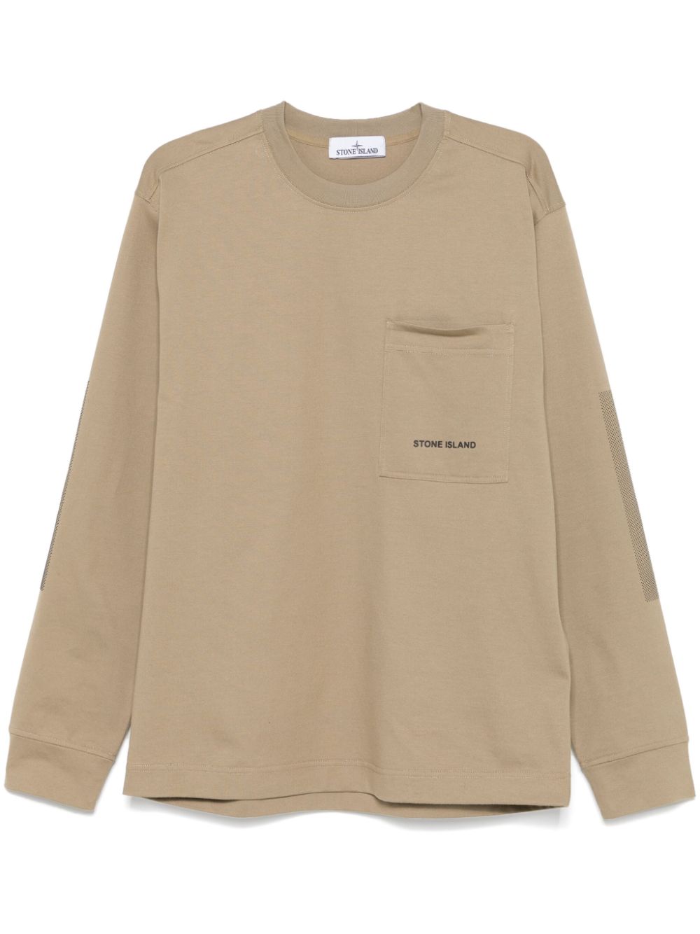 Stone Island cotton jersey sweatshirt - Green von Stone Island