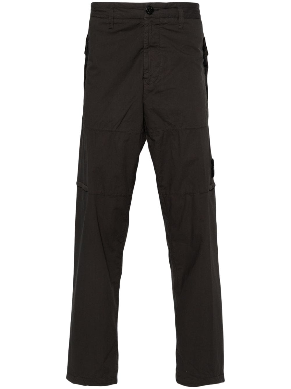 Stone Island cotton straight-leg cargo trousers - Grey von Stone Island