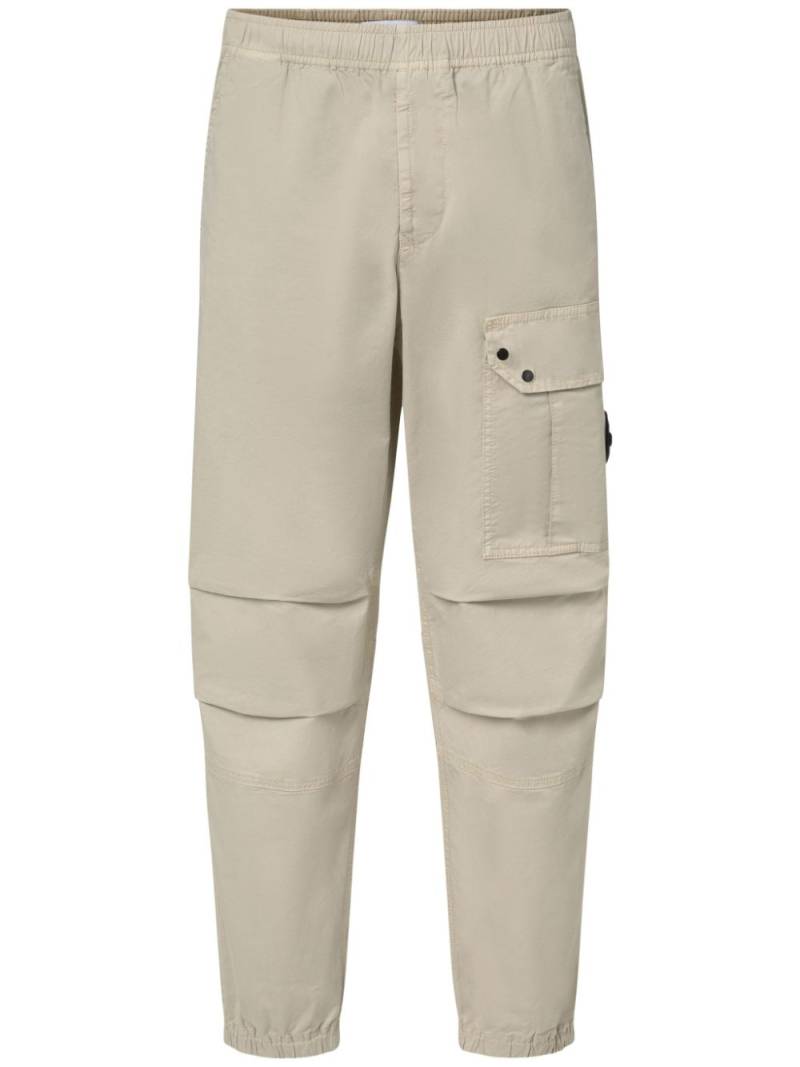 Stone Island cotton twill trousers - Neutrals von Stone Island