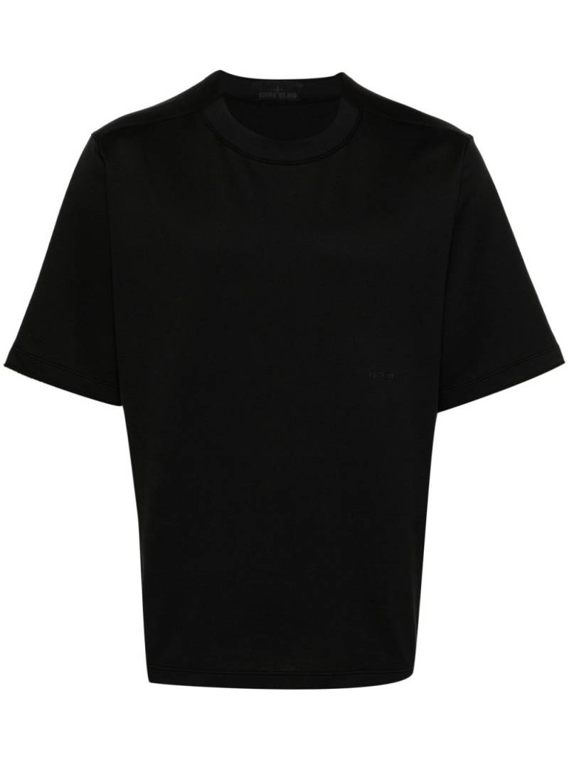 Stone Island crew-neck cotton T-shirt - Black von Stone Island