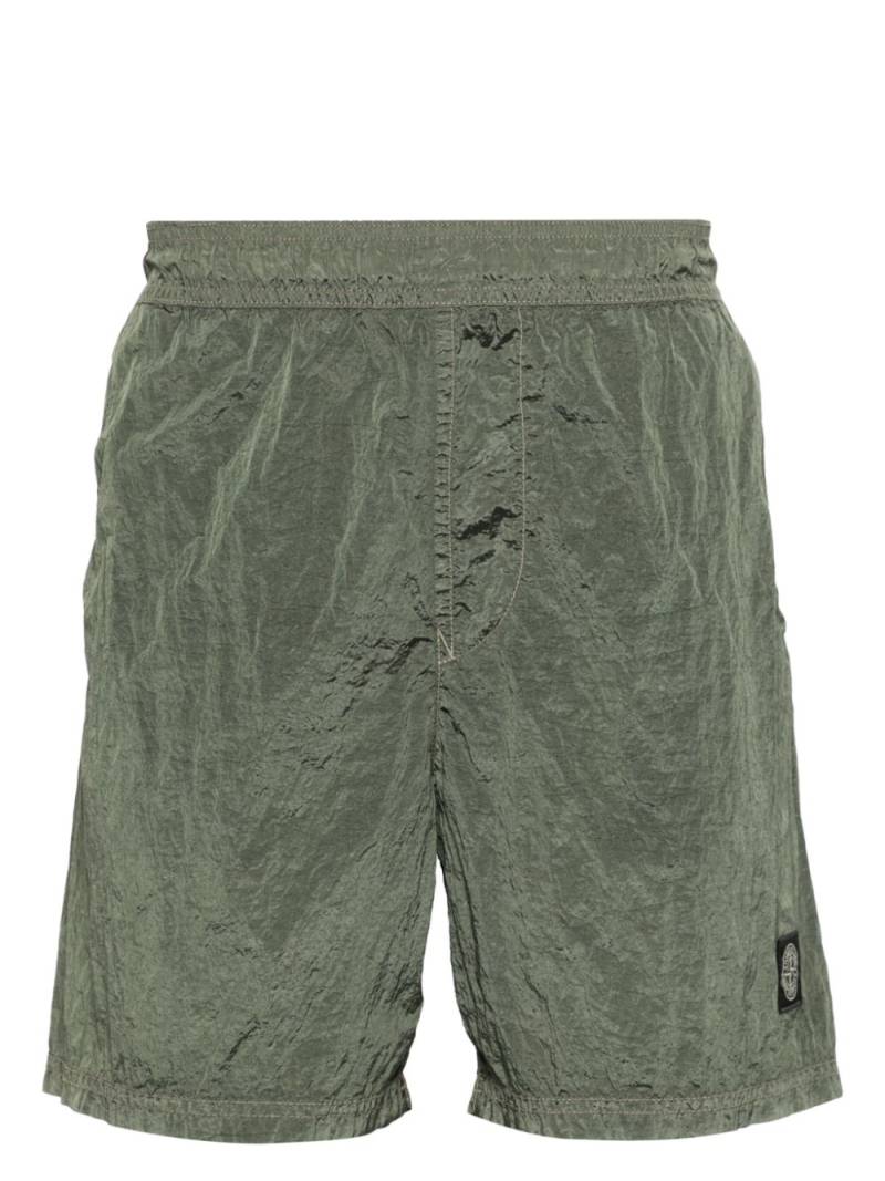 Stone Island crinkled swim shorts - Green von Stone Island