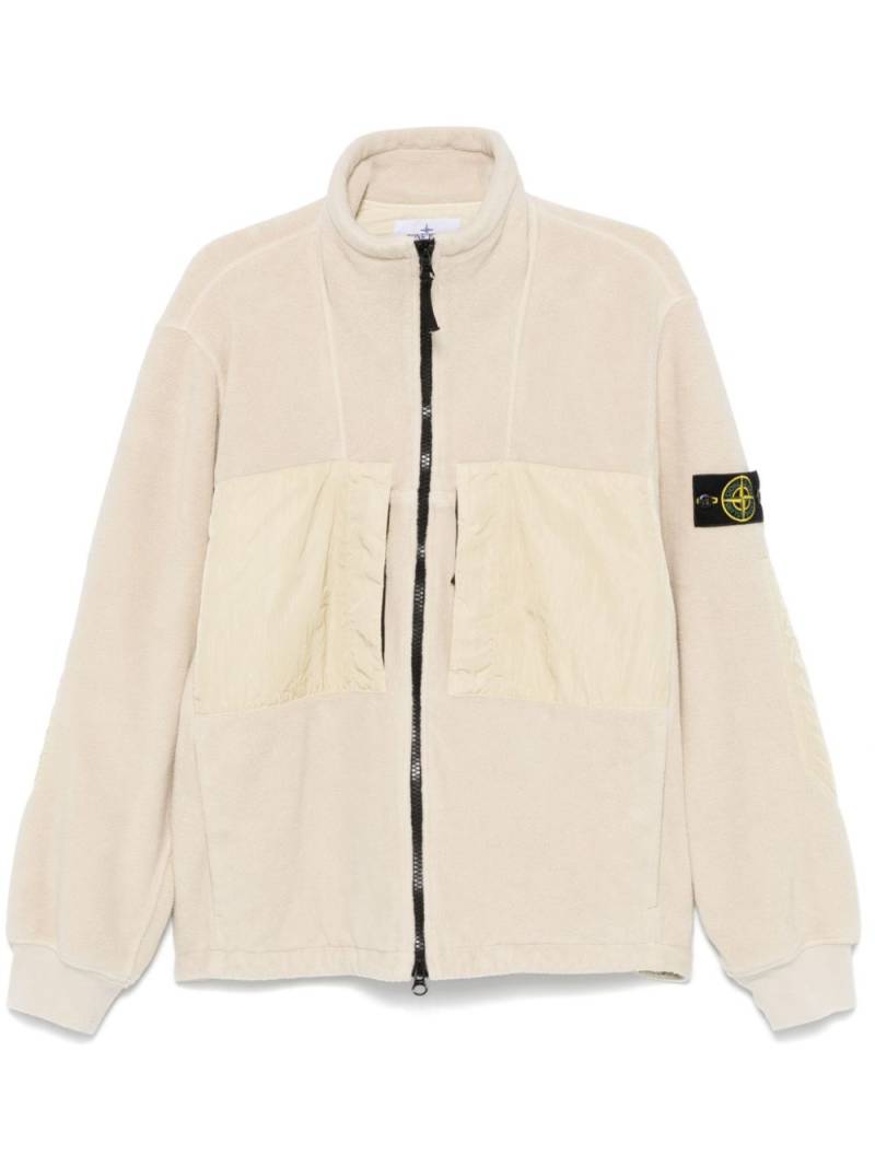 Stone Island fleeced jacket - Neutrals von Stone Island