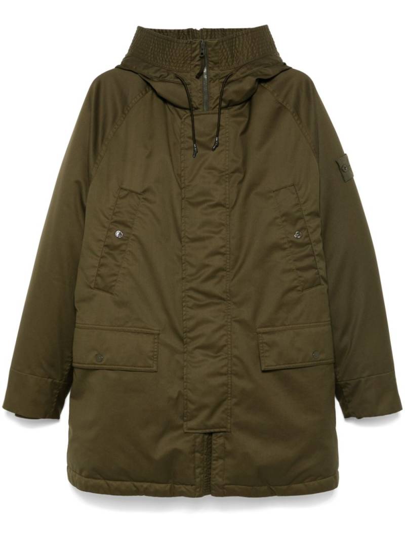 Stone Island hooded parka - Green von Stone Island