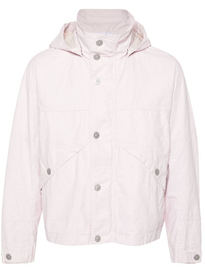 Stone Island linen hooded jacket - Pink von Stone Island