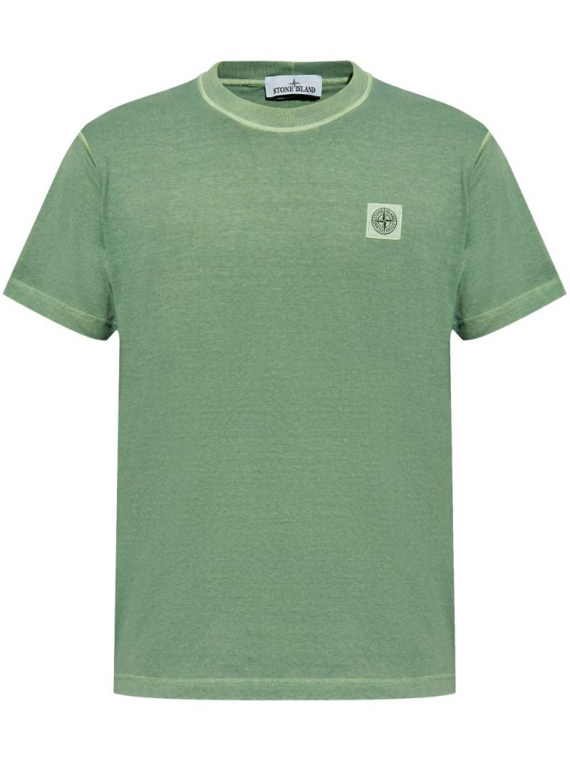 Stone Island logo-appliqué T-shirt - Green von Stone Island