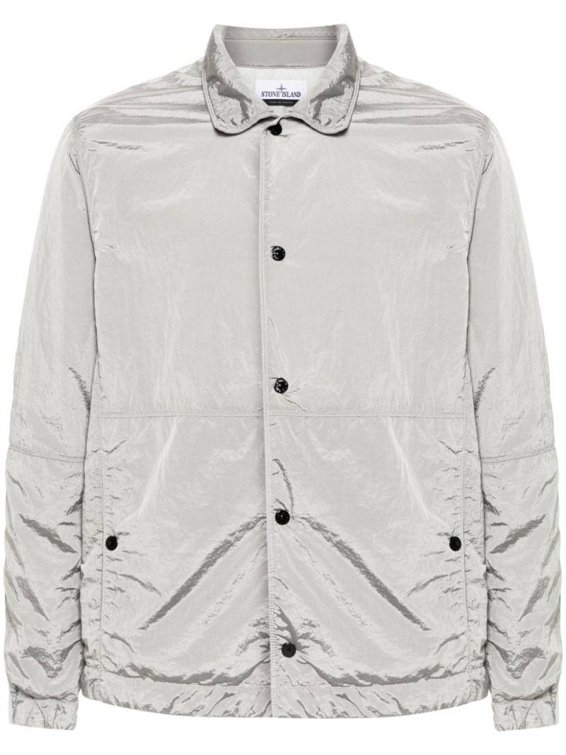 Stone Island logo-embroidered jacket - Grey von Stone Island