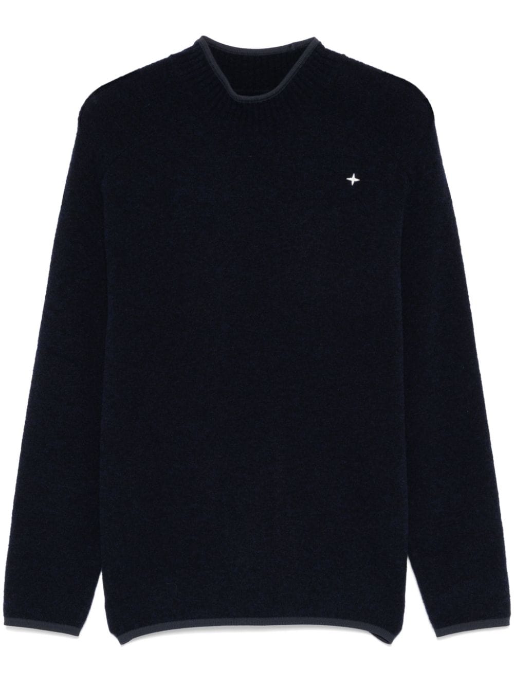 Stone Island logo-embroidered sweater - Blue von Stone Island