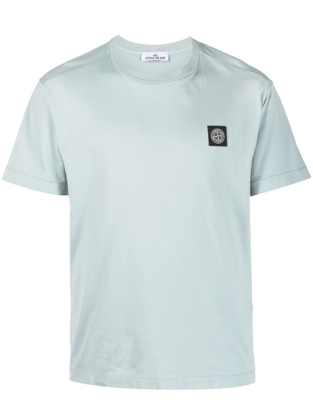 Stone Island logo-patch short-sleeve T-shirt - Blue von Stone Island