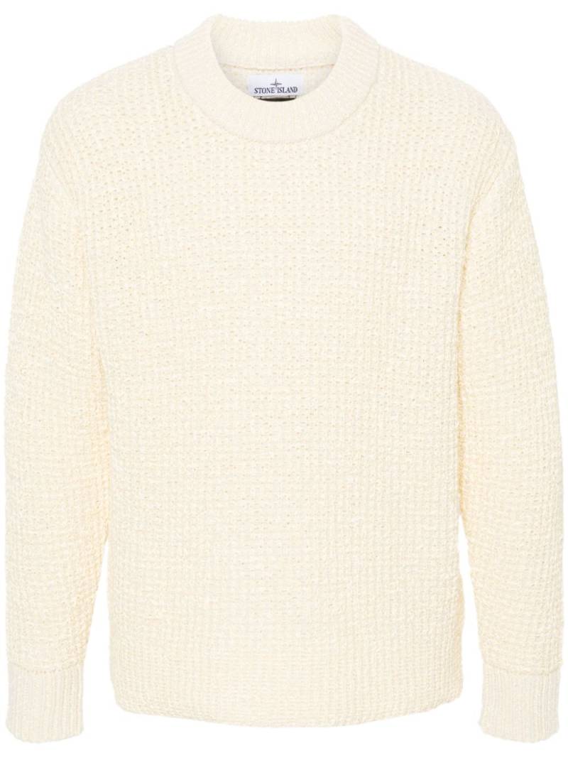 Stone Island logo-patch sweater - Neutrals von Stone Island