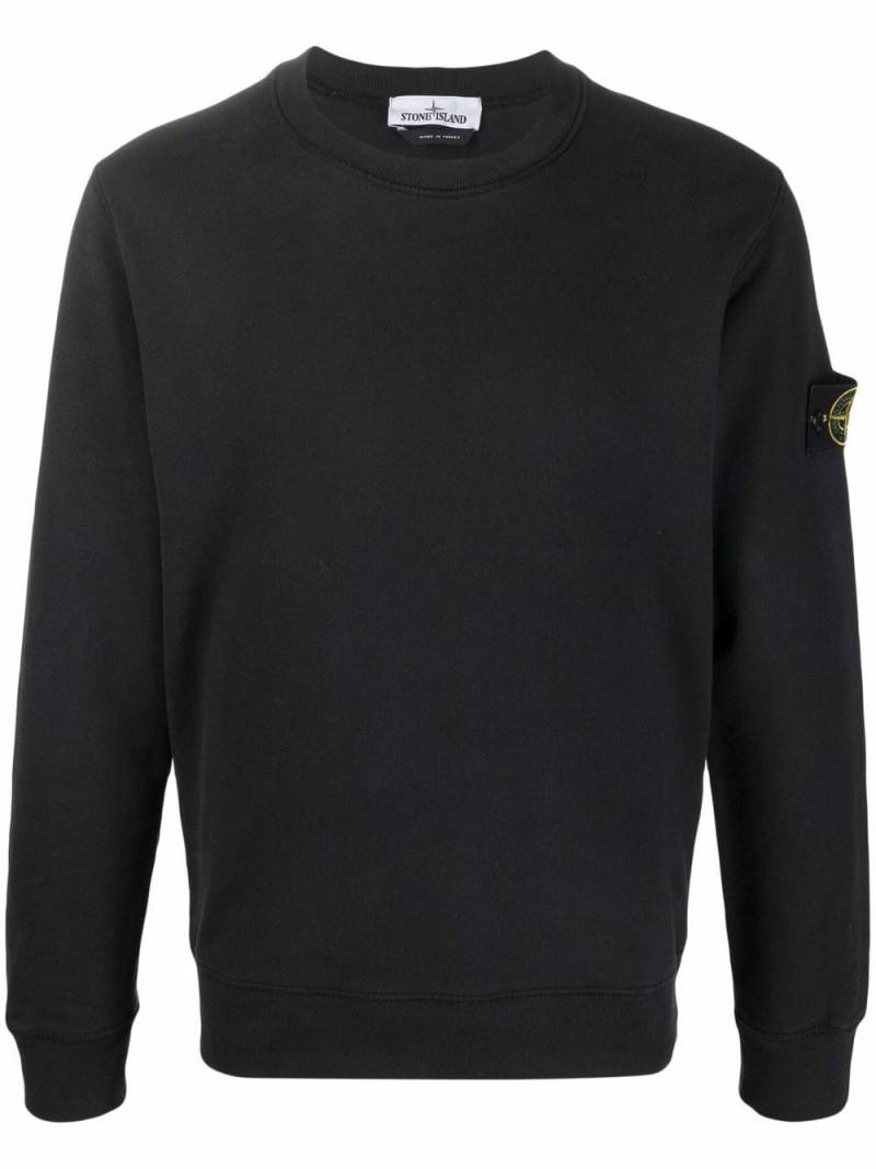 Stone Island logo patch sweatshirt - Black von Stone Island