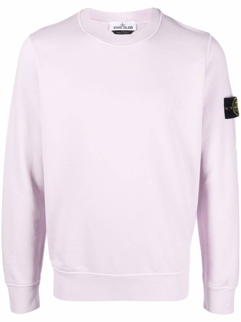 Stone Island logo patch sweatshirt - Purple von Stone Island